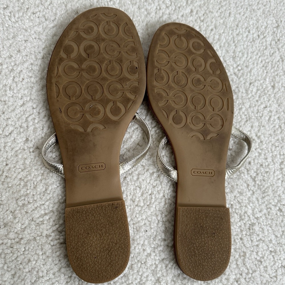 Coach Rachal Thong Tong Sandals Flip Flops Shoes Size 9 B - Picture 13 of 16